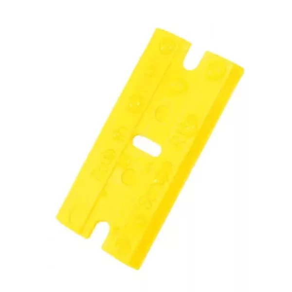 Lamă acrilică înlocuibilă pentru răzuitor din plastic - Galben (100 buc)
