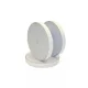 Banda velcro autoadeziva parte hook 25mm /Alb/ PVC, plastic