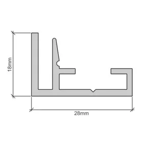 Spirit-TEX profil de aluminiu  18mm/3060mm
