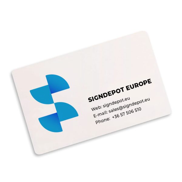 Carte de vizită metal pentru sublimare- alb