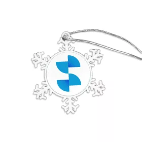   Ornament pentru brad de Crăciun sublimare - fulg de zăpadă