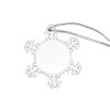Ornament pentru brad de Crăciun sublimare - fulg de zăpadă