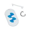 Etichetă de câine din aluminiu pentru sublimare Unisub - 50x29mm