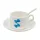 Ceașcă cafea sublimare cu farfurie și linguriță