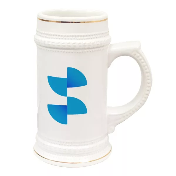 Halbă de bere sublimare cu marginea aurită - ORCA