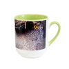 Cană sublimabil cu interior colorat - verde