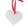 Ornament sublimabil pentru brad de Crăciun acrilic - inimā