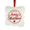 Ornament brad HPP sublimabil  – pătrat vintage