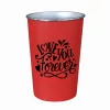 Szublimációs pohár műanyag bevonattal-Piros