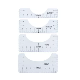 Póló vonalzó sablon