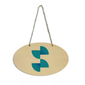 Placa sublimare din lemn natural - ovala