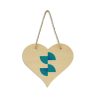 Placa sublimare din lemn natural - inima