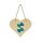 Placa sublimare din lemn natural - inima