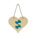 Placa sublimare din lemn natural - inima