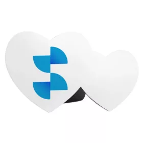 Rama tablou din lemn sublimabil cu inima dubla