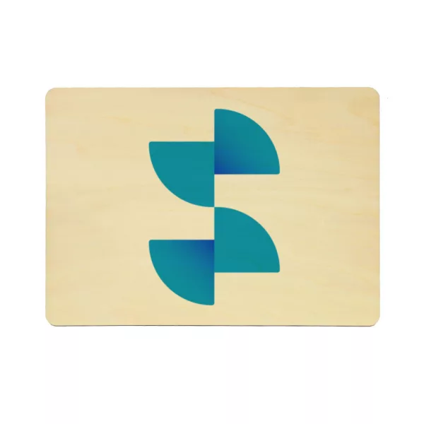 Placă lemn natural pentru sublimare 28x20cm