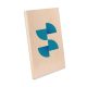 Tablou de masă din lemn natural pentru sublimare unisub - 355x279mm (4531)