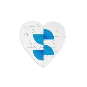   Puzzle de inimă premium pentru sublimare unisub - 127x127mm (4848)