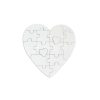 Puzzle de inimă premium pentru sublimare unisub - 127x127mm (4848)