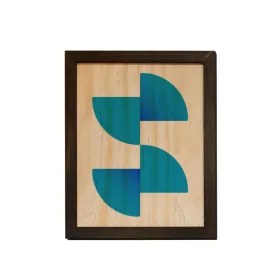 Panou foto din lemn cu ramă, 20x25cm, cu sublimare