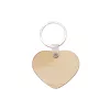 Breloc din lemn în formă de inimă cu sublimare