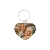 Breloc din lemn în formă de inimă cu sublimare