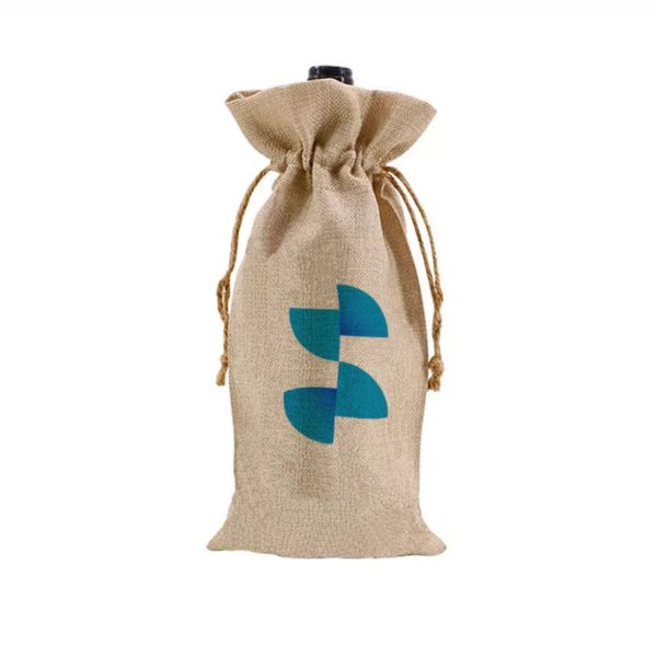 Sac pentru băuturi din pânză sublimabilă 34x17cm