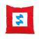 Față de pernă decorativă pentru sublimare colorata 40x40 cm - Roșu