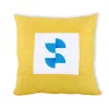 Față de pernă decorativă pentru sublimare colorată  40x40 cm - galben