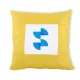 Față de pernă decorativă pentru sublimare colorată  40x40 cm - galben