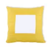 Față de pernă decorativă pentru sublimare colorată  40x40 cm - galben