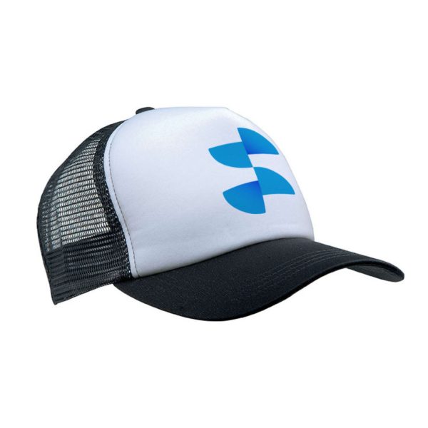 Șapcă de baseball Trucker sublimare - alb/negru