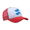Șapcă de baseball Trucker sublimare - alb / Roșu
