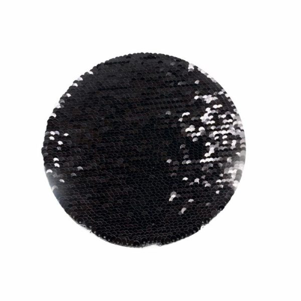 Formă de călcat cu paiete pentru sublimare - rotund - negru