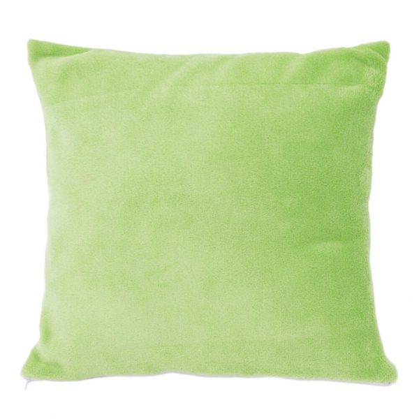 Față de pernă sublimabilă cu spate pluș40x40 cm - Shrek verde 