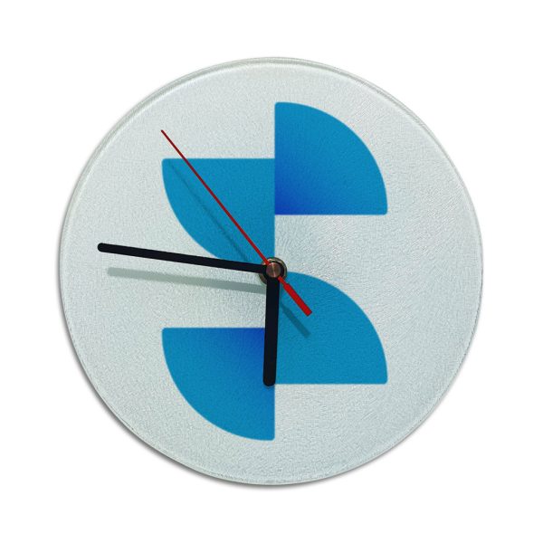 Ceas de perete din sticla sublimabil 20cm - Texturat
