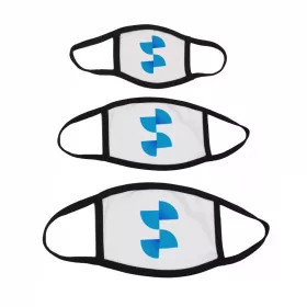 Mască de față sublimată cu margine neagră