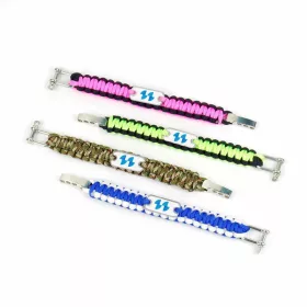   Brățară împletită pentru sublimare - Albastru / verde  / pink / camouflage