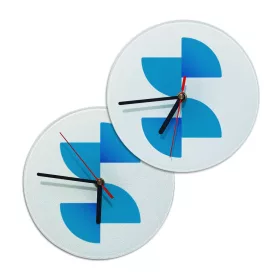 Ceas de perete din sticla sublimabil 20cm
